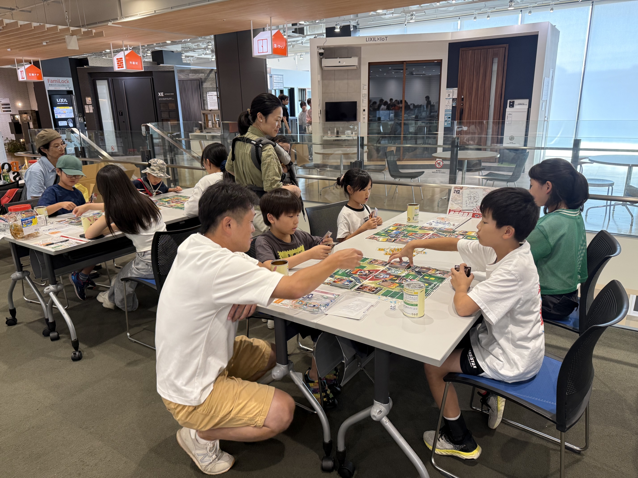 新カードゲーム「バトルレスキュー」大会の様子（BOUSAIキャラバン 名古屋）